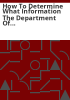 How_to_determine_what_information_the_Department_of_Revenue_can_release
