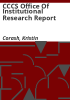 CCCS_Office_of_Institutional_Research_report