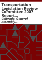 Transportation_Legislation_Review_Committee_2007_report_to_the_Legislative_Council