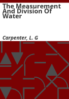 The_measurement_and_division_of_water